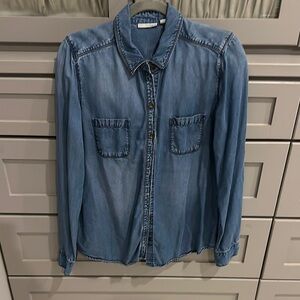Denim Button-Up Shirt